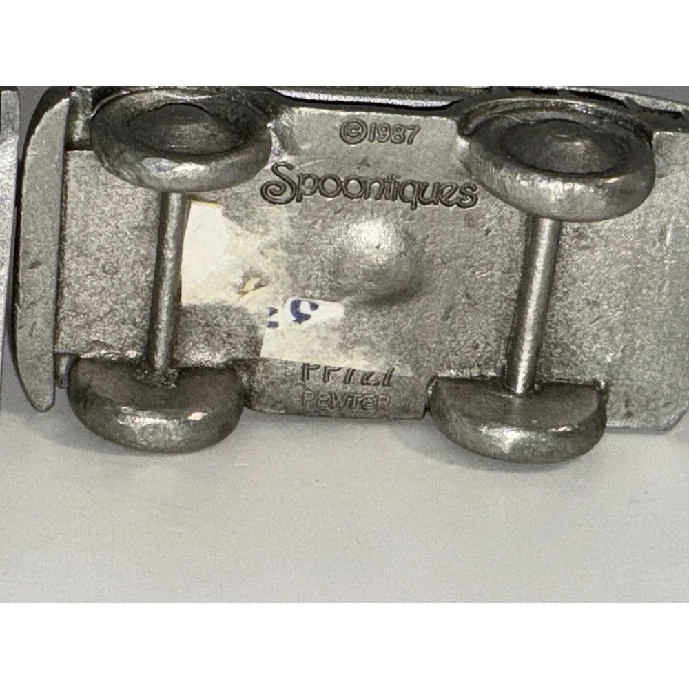 Spoontiques Pewter‎ Elephant In Golf Cart And Fire Engine 2 Pewter Elephants